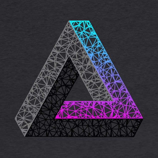 Impossible Triangle (Cyan Magenta Gradient) by TRIME
